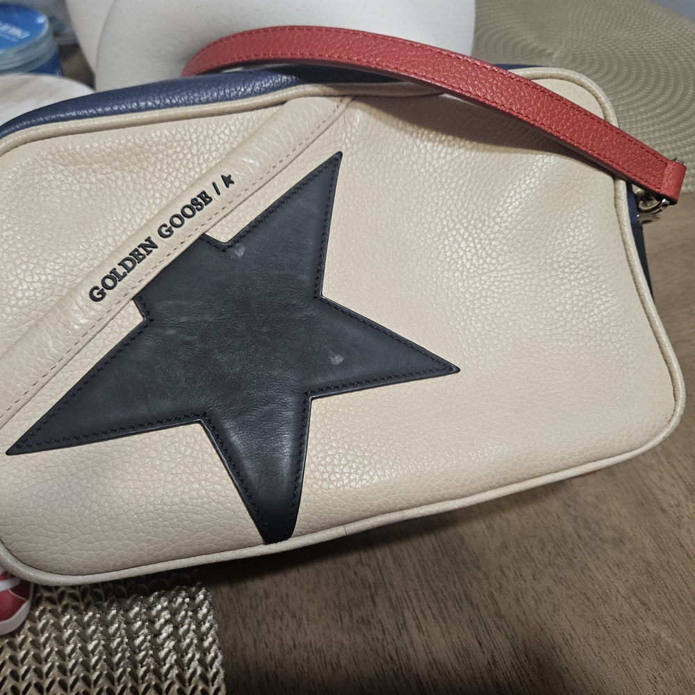 Golden Goose Cream and Black Star Women's Bag